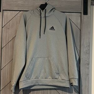 Adidas Men's Light Gray Hoodie